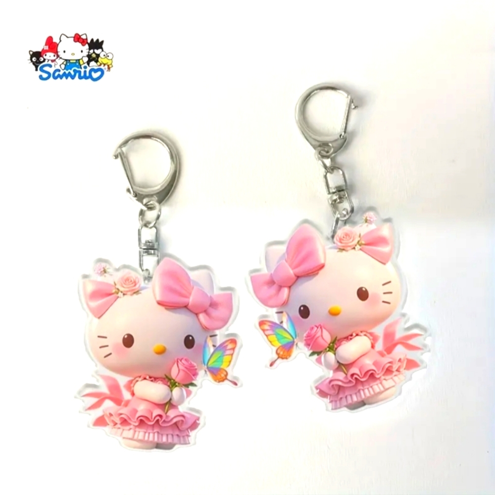 New Hello Kitty Bag Charm Keychain | NWOT
